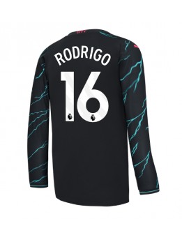 Manchester City Rodri Hernandez #16 Rezervni Dres 2023-24 Dugim Rukavima